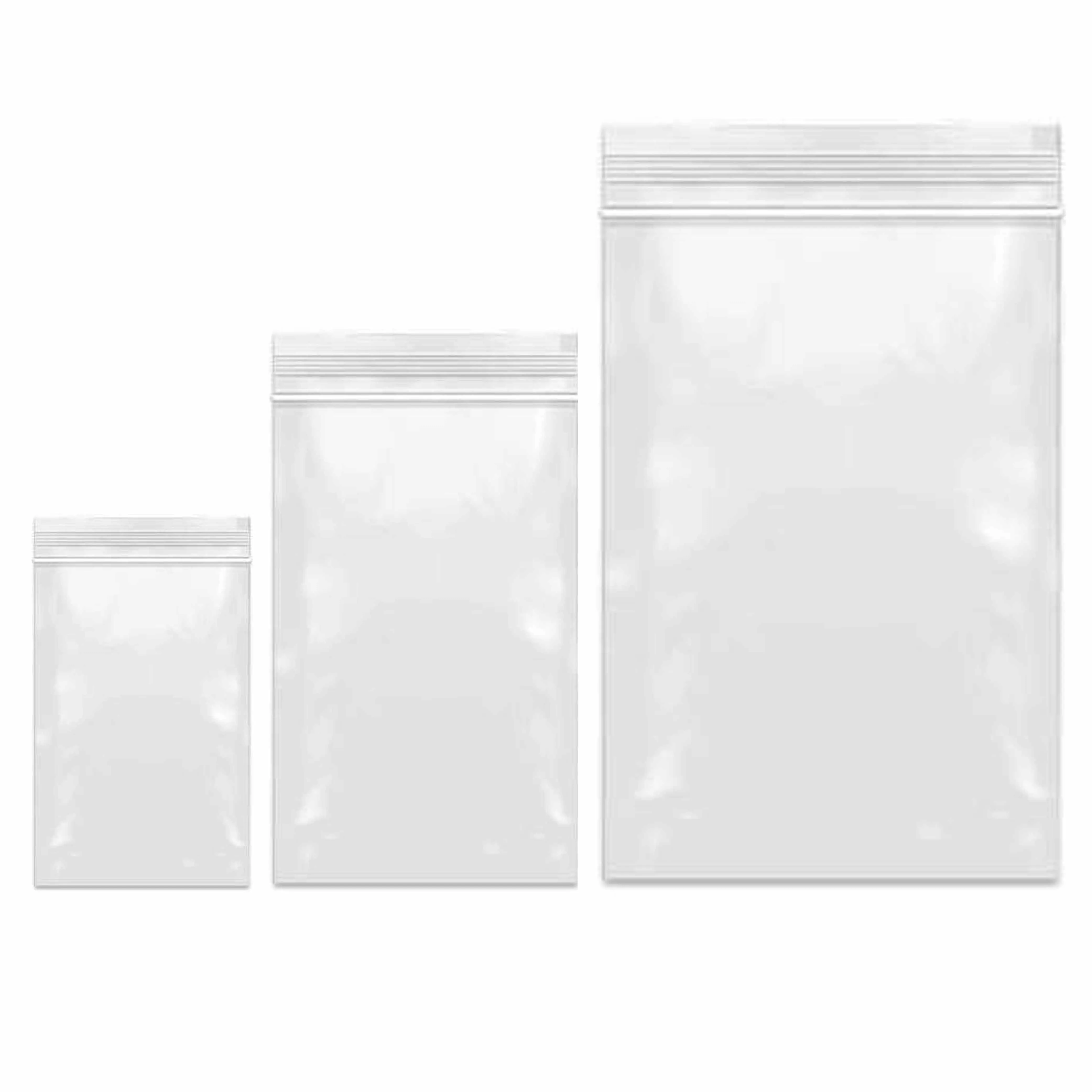 480Ct Clear Reclosable Poly Bags 2"x4" 3"x6" 5"x8.5" Plastic Resealable Seal Zip