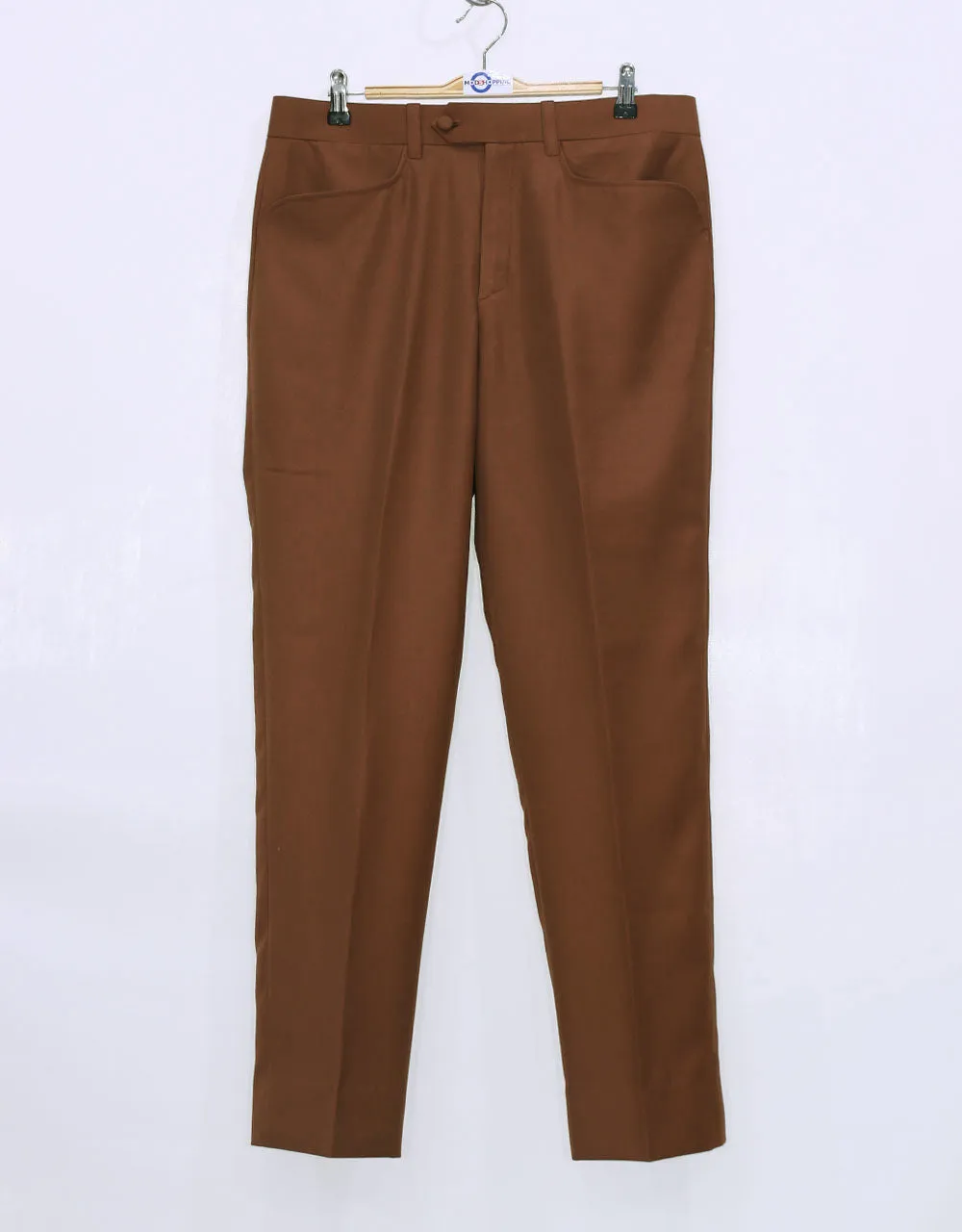 60s Mod Fashion Burnt Orange Suit