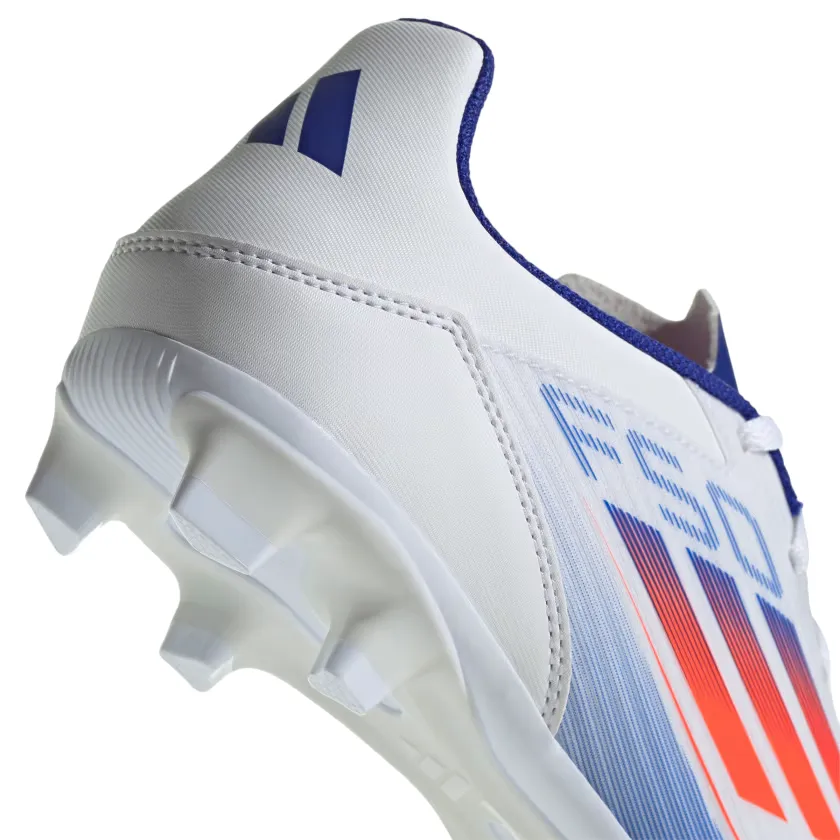 Adidas scarpa da calcio da adulto F50 Club Flexible Ground FxG IE0611 bianco-rosso-blu