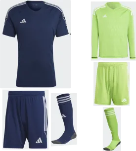 ADIDAS TIRO 23 PREMIUM SS KIT BUNDLE TEAM NAVY BLUE 2 WHITE