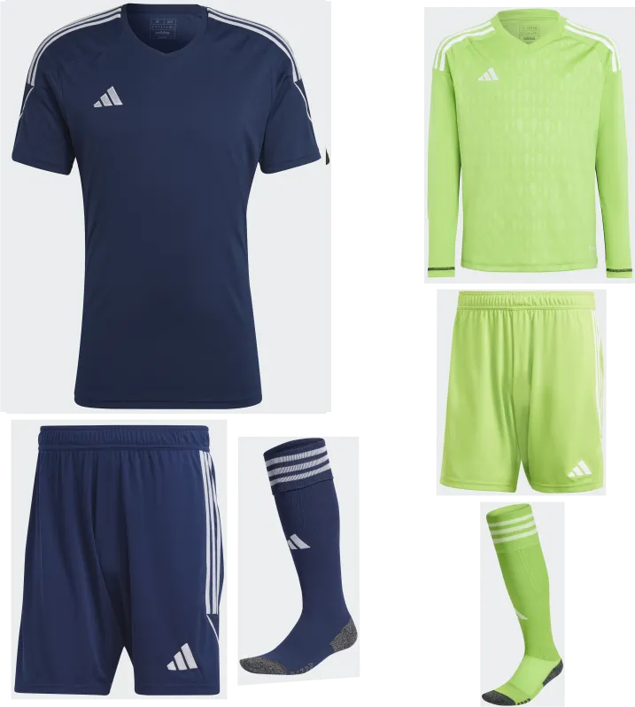 ADIDAS TIRO 23 PREMIUM SS KIT BUNDLE TEAM NAVY BLUE 2 WHITE
