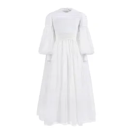 AMAYA TEEN TULLE SLEEVE GATHERED WAIST GOWN