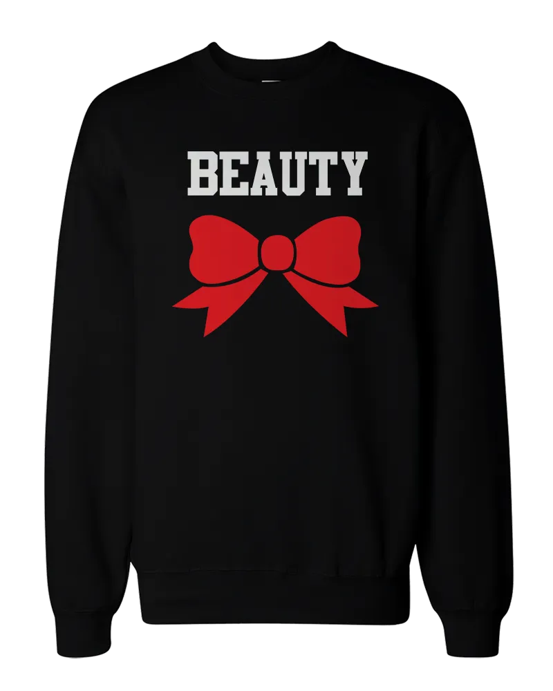 Beauty and Beast Couple Sweatshirts Cute Matching Outfit for Couples