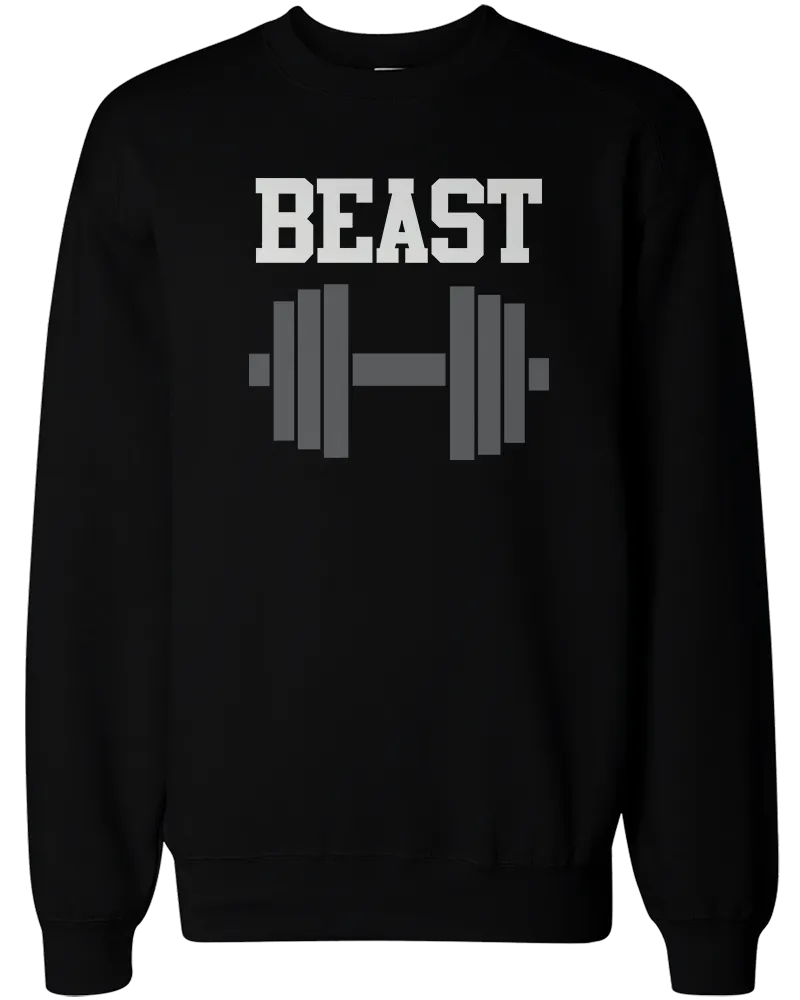 Beauty and Beast Couple Sweatshirts Cute Matching Outfit for Couples