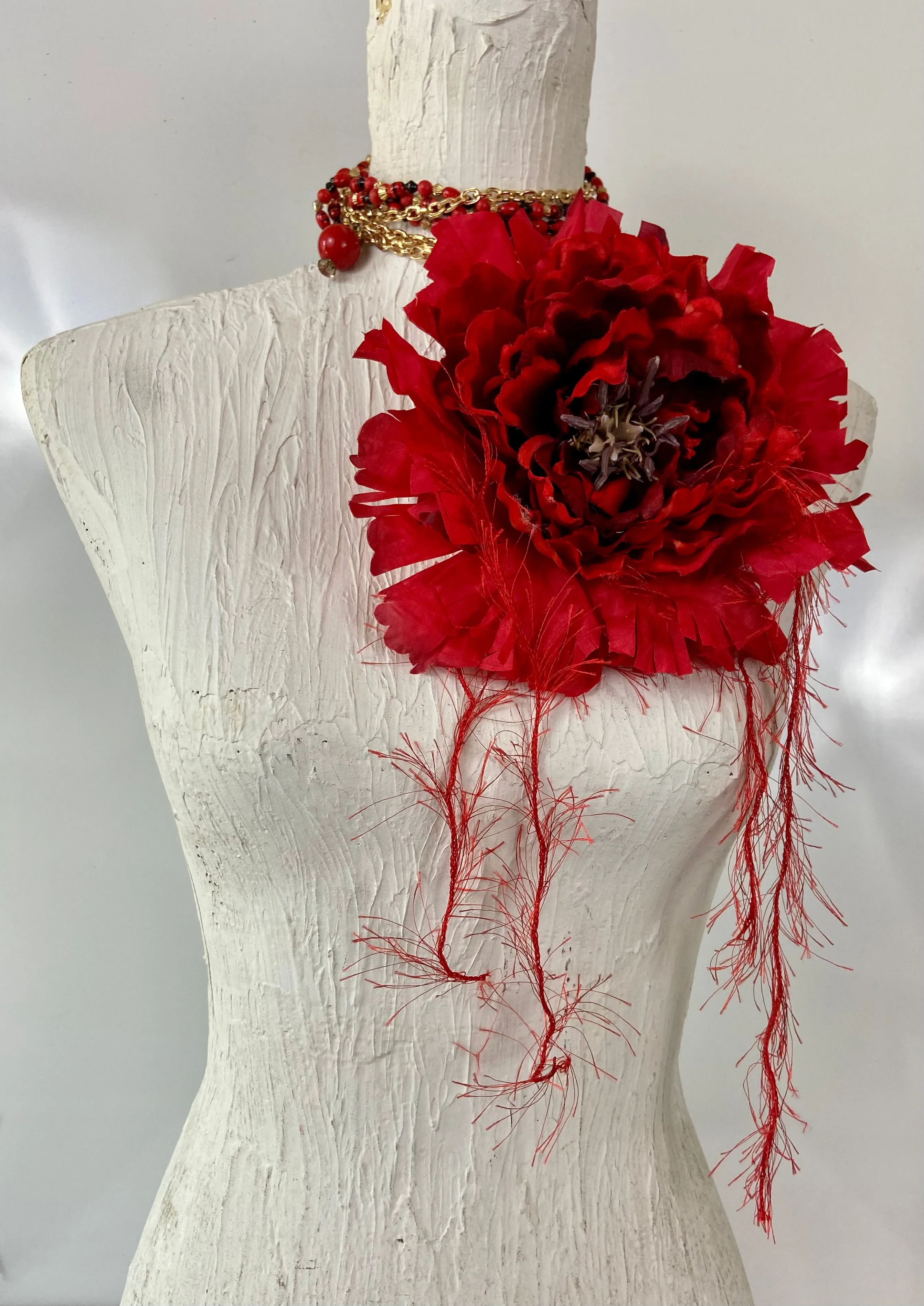 Big red flower 🌺 belt