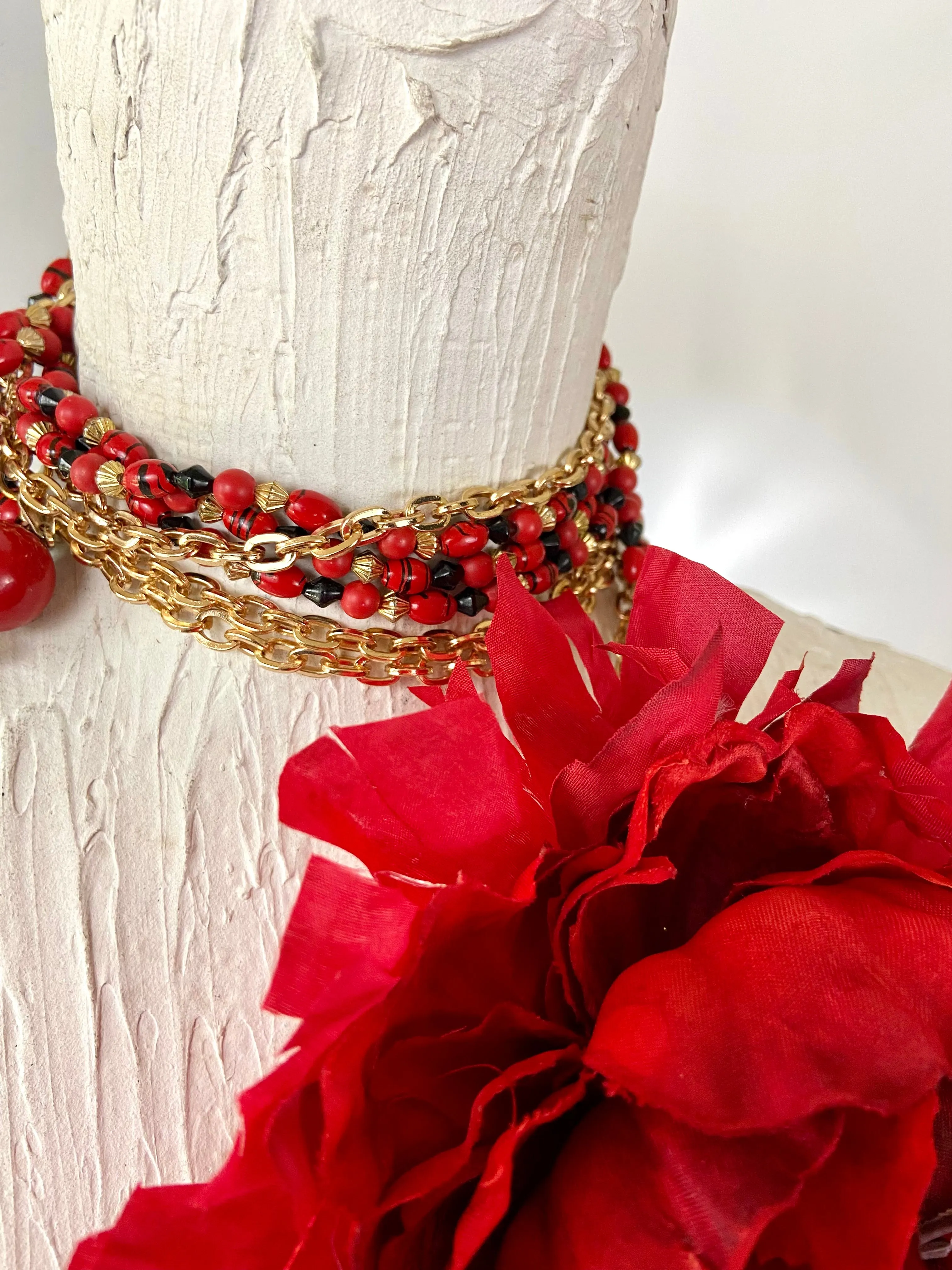 Big red flower 🌺 belt
