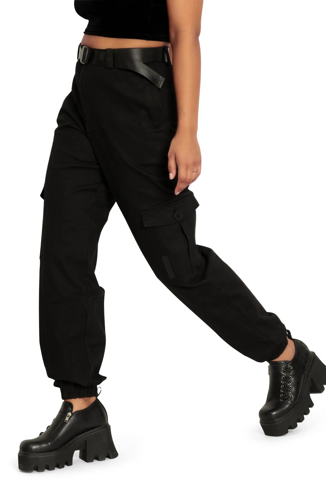 Black cargo pants