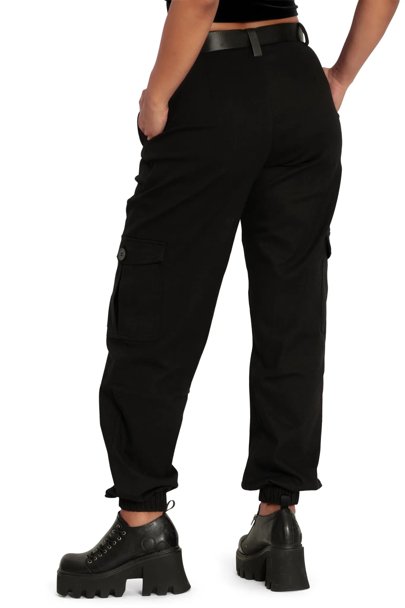 Black cargo pants