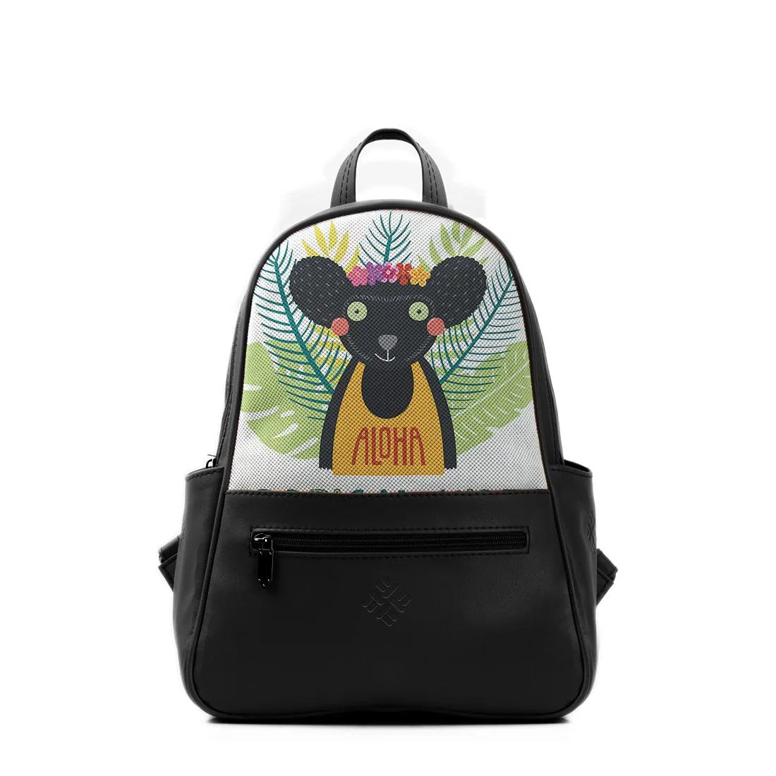 Black Vivid Backpack Tropical Vibes
