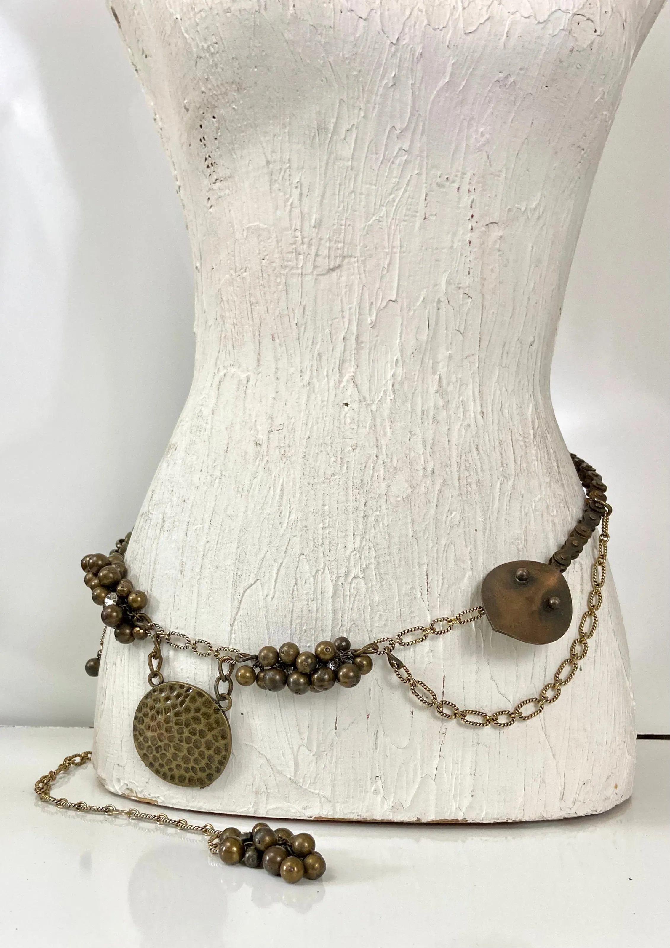 Bronze ton chain belt