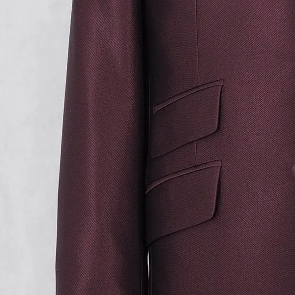 Burgundy Tonic 3 Piece Suit