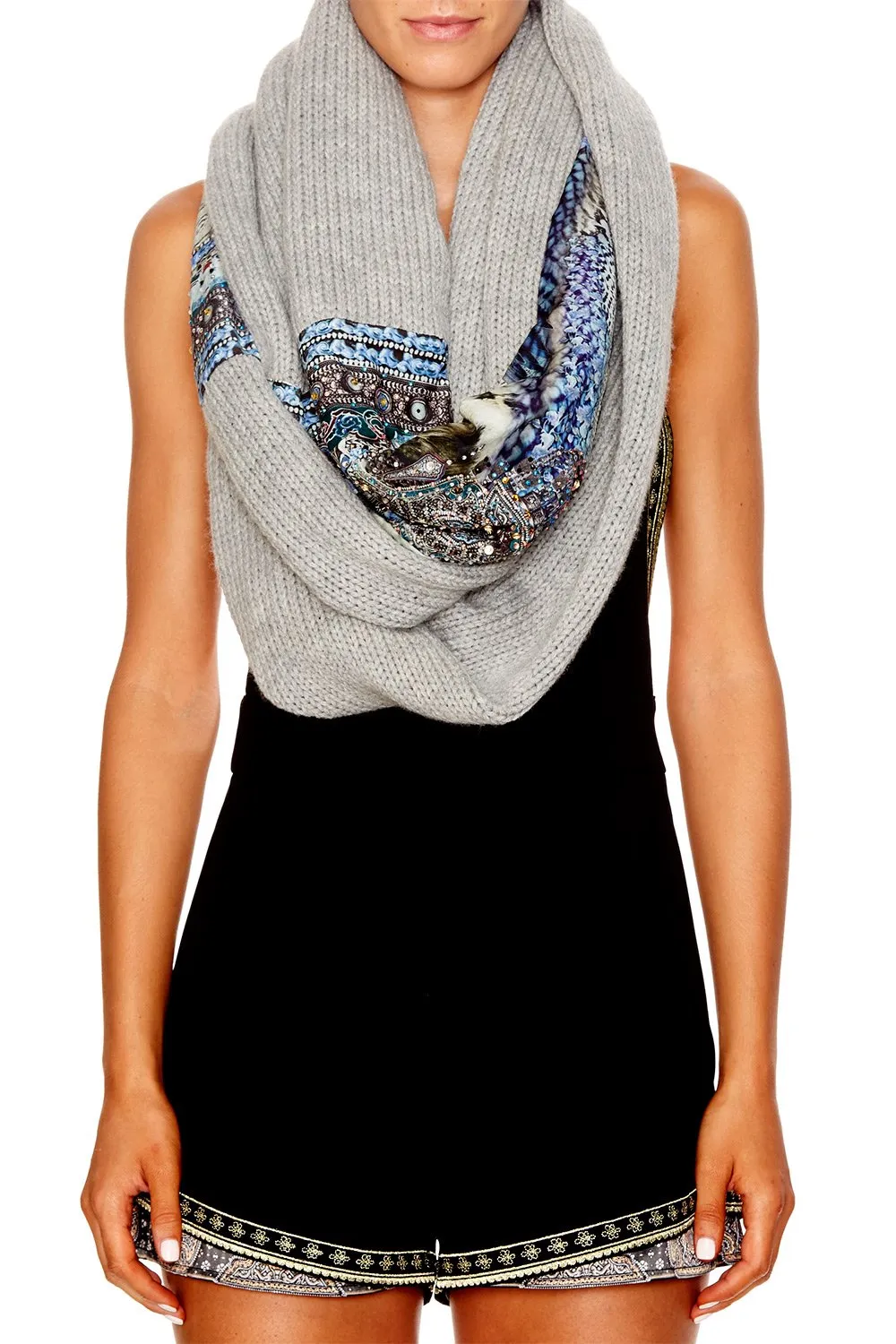 DOUBLE SIDED SCARF HUSH HUSH