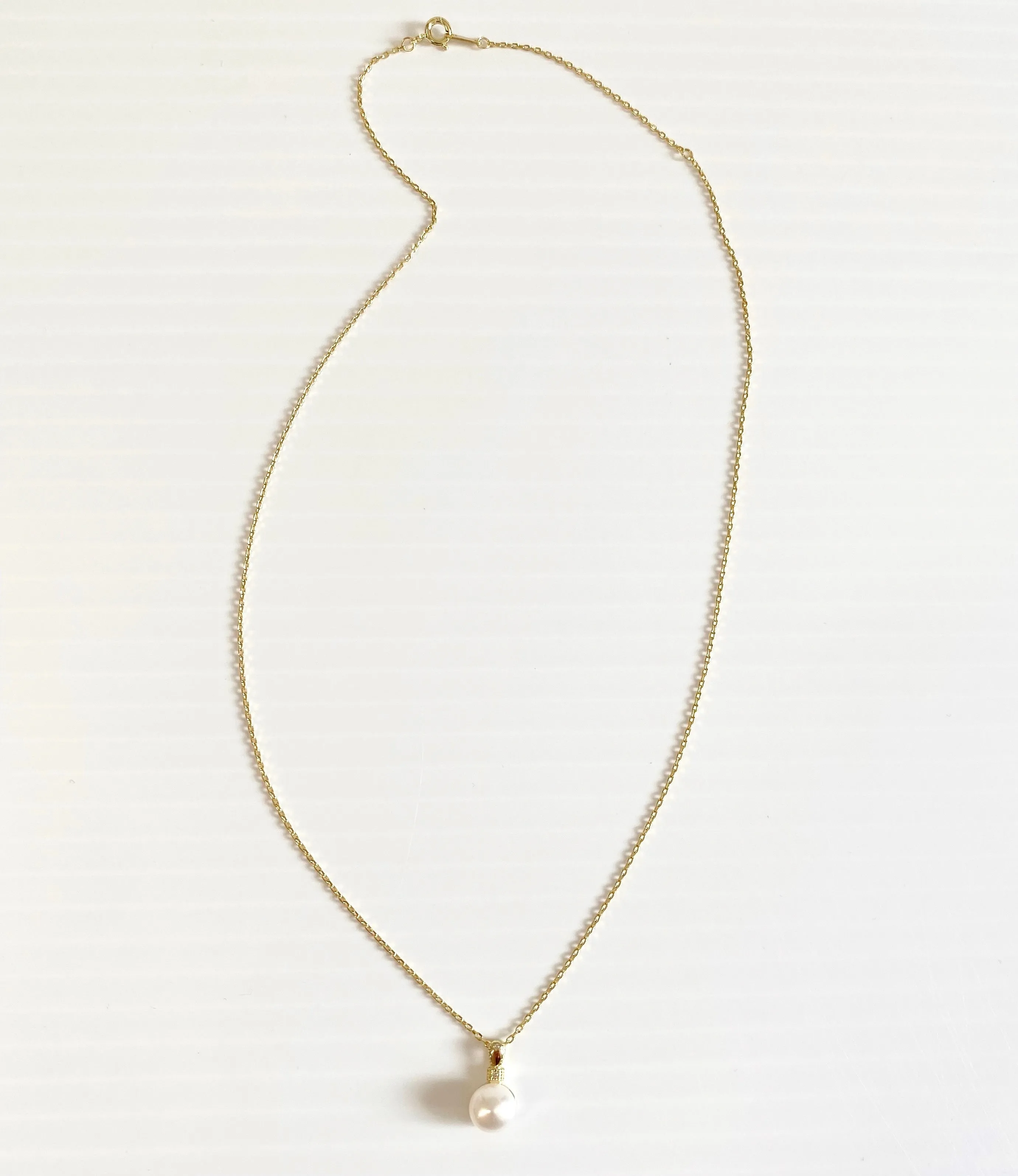 Fashion Accessories - Gold Pearl Necklace