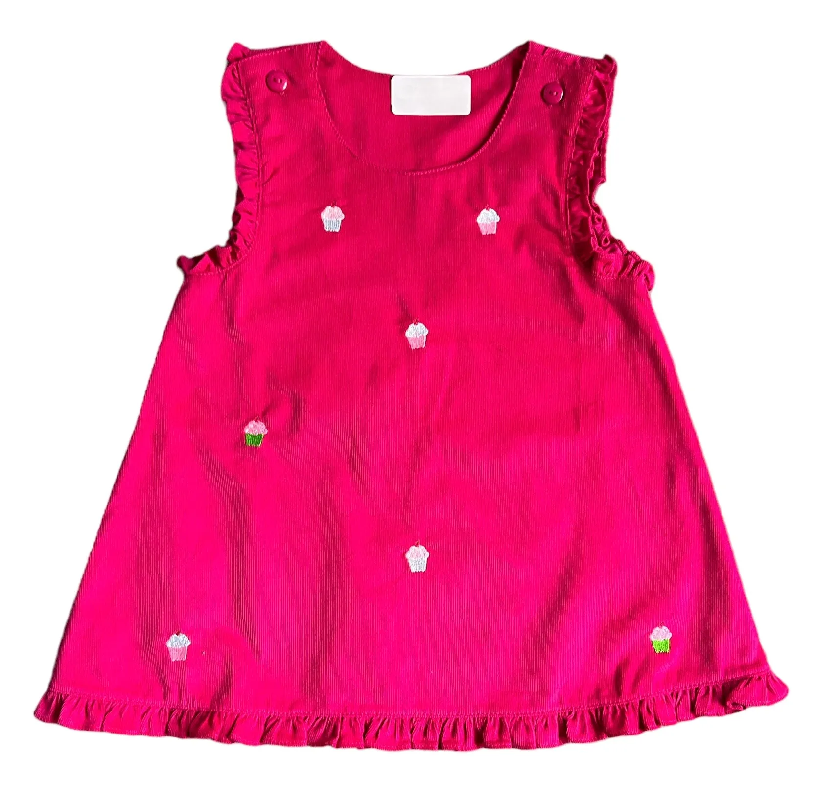 Girls’ Embroidered Corduroy Jumper