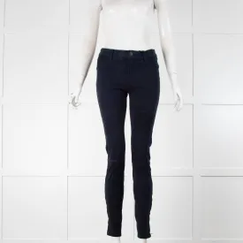 J Brand Navy Suede Leggings