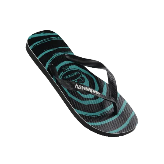 Kids Top Print Whirl Thongs