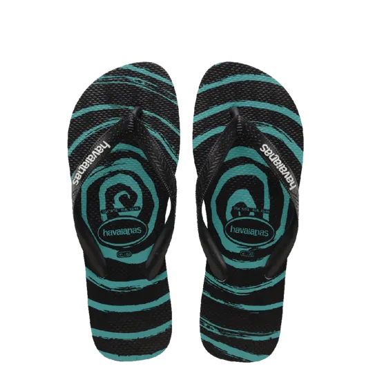 Kids Top Print Whirl Thongs