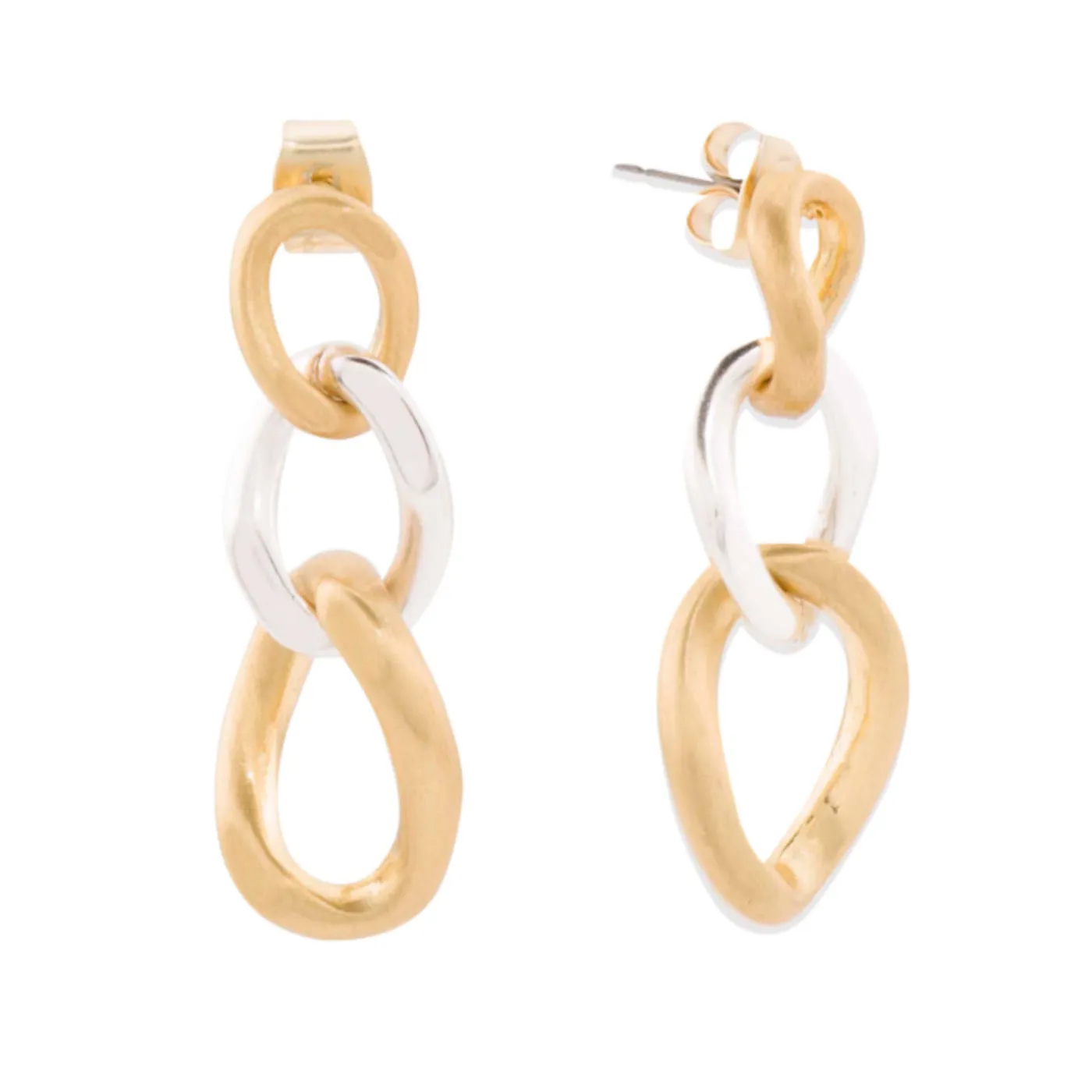 LUCKY BRAND Chunky Chain Link Earrings