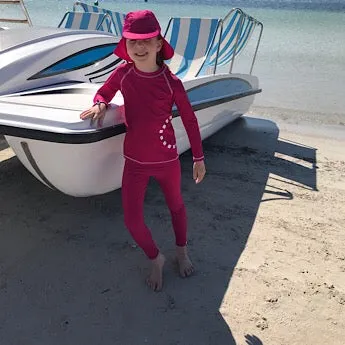 Magenta swim leggings