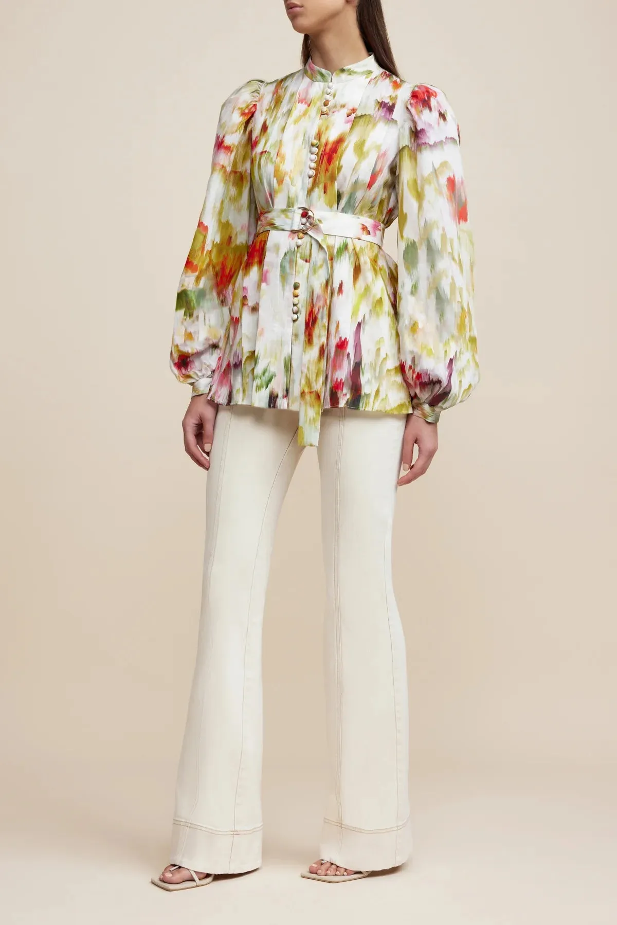 Marston Blouse Monet garden Print