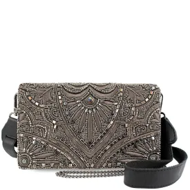 Mary Frances Accessories Precious Metal Waist/Crossbody Bag