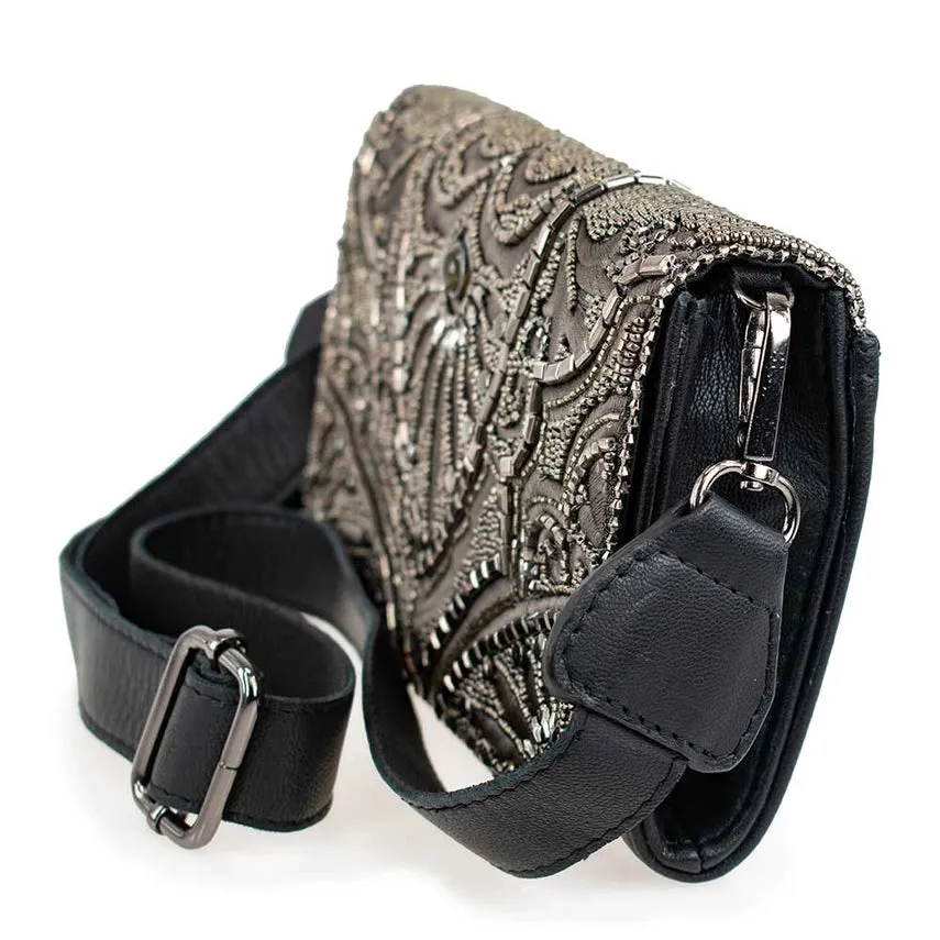 Mary Frances Accessories Precious Metal Waist/Crossbody Bag