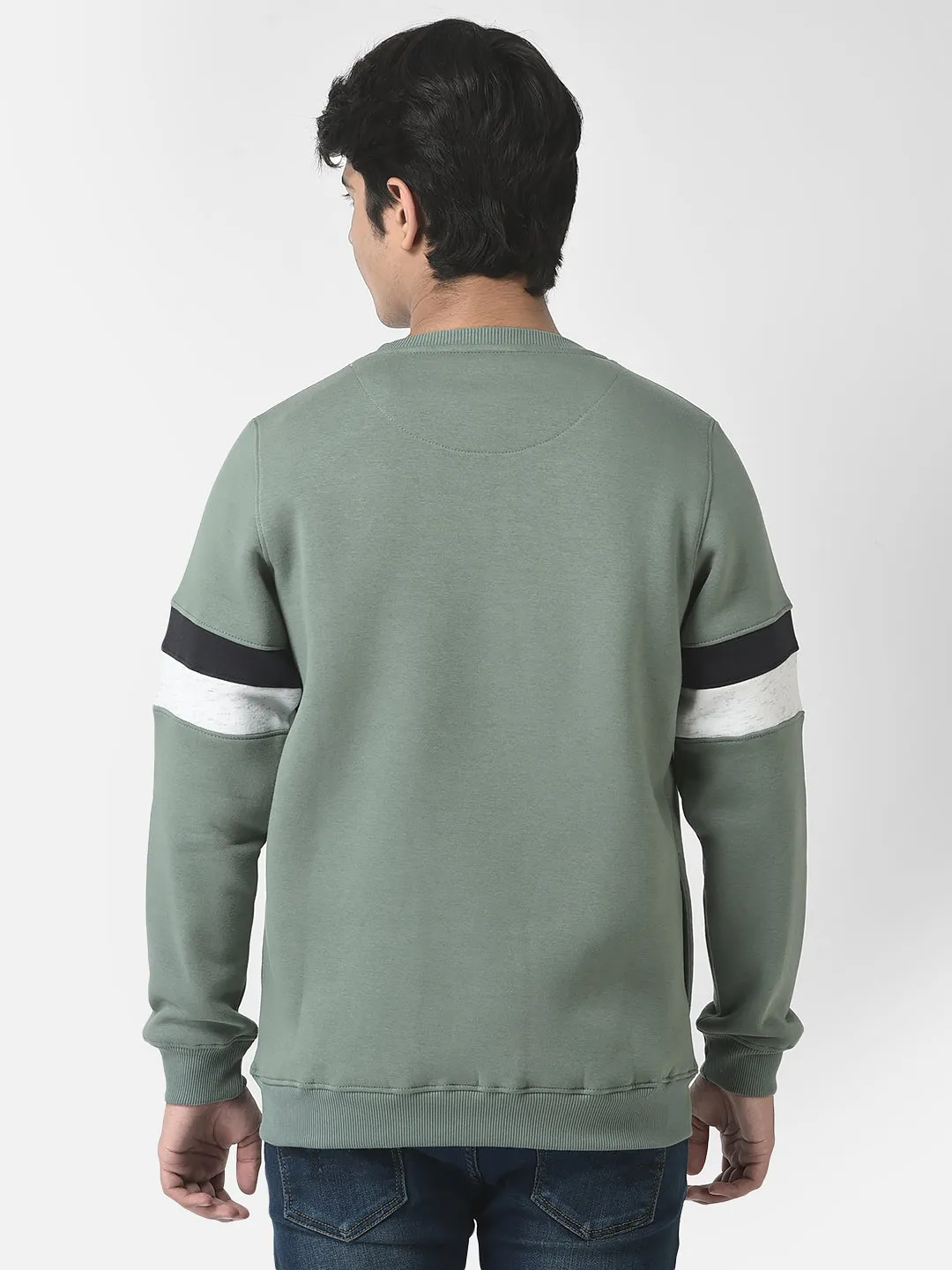 Oil Green Brand Logo Sweatshirt