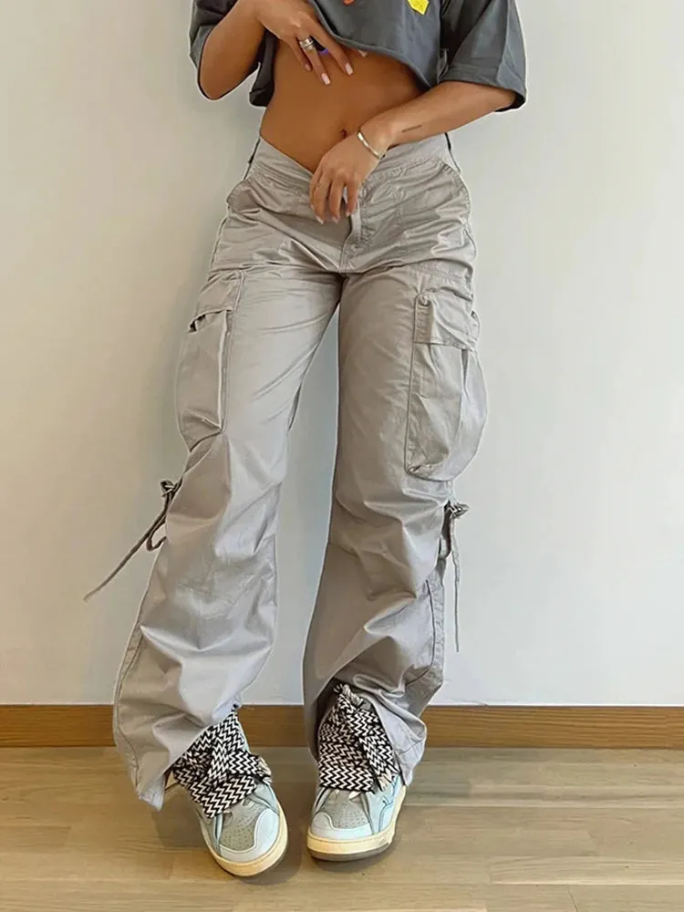 Rockmore Cargos Style Parachute Pants Trousers Casual Streetwear
