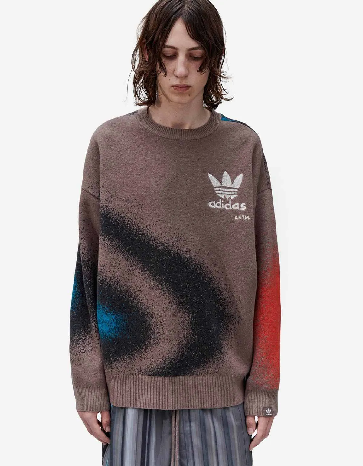 SFTM x Adidas 003 Brown Jacquard Sweater