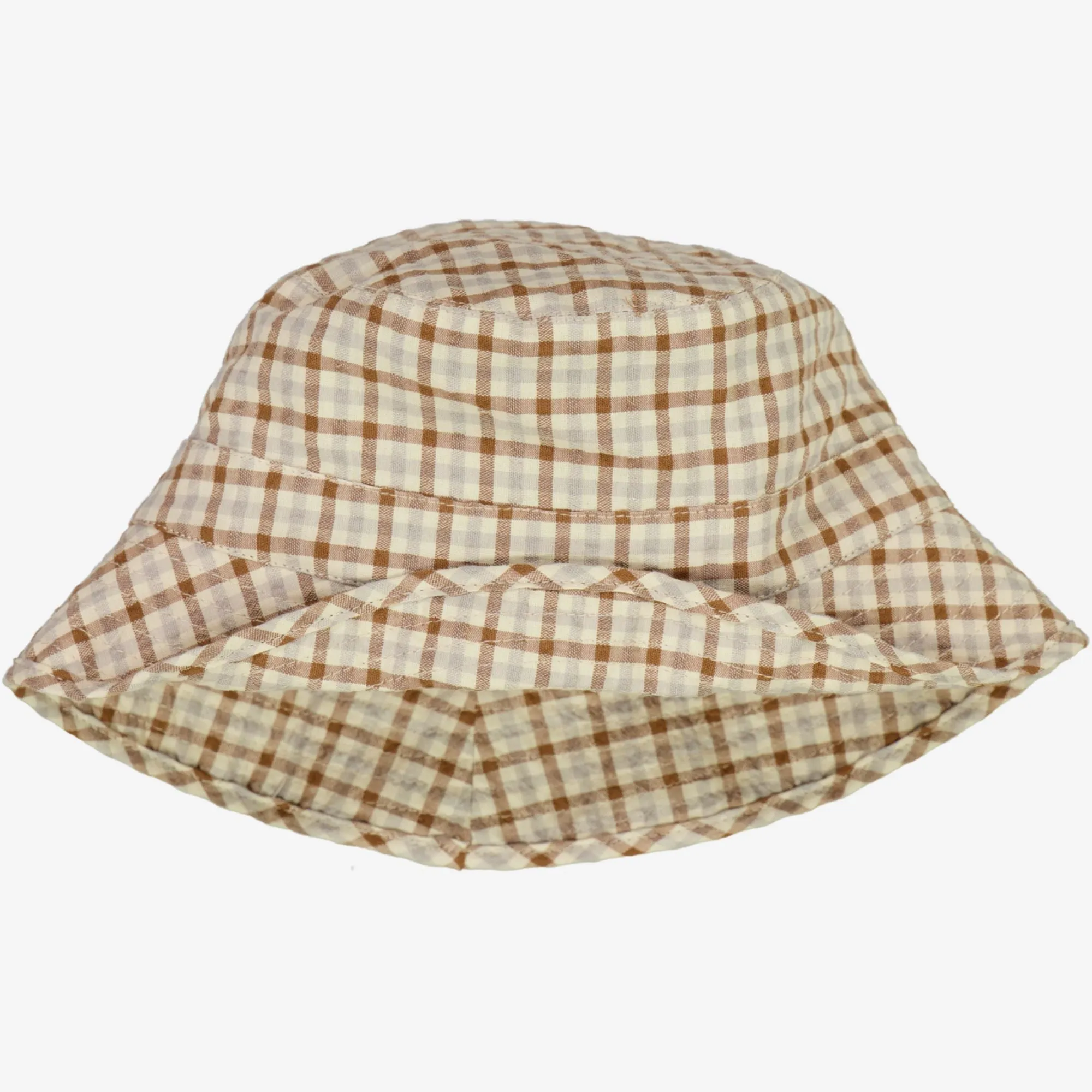 Sunhat Marlon - golden dove check