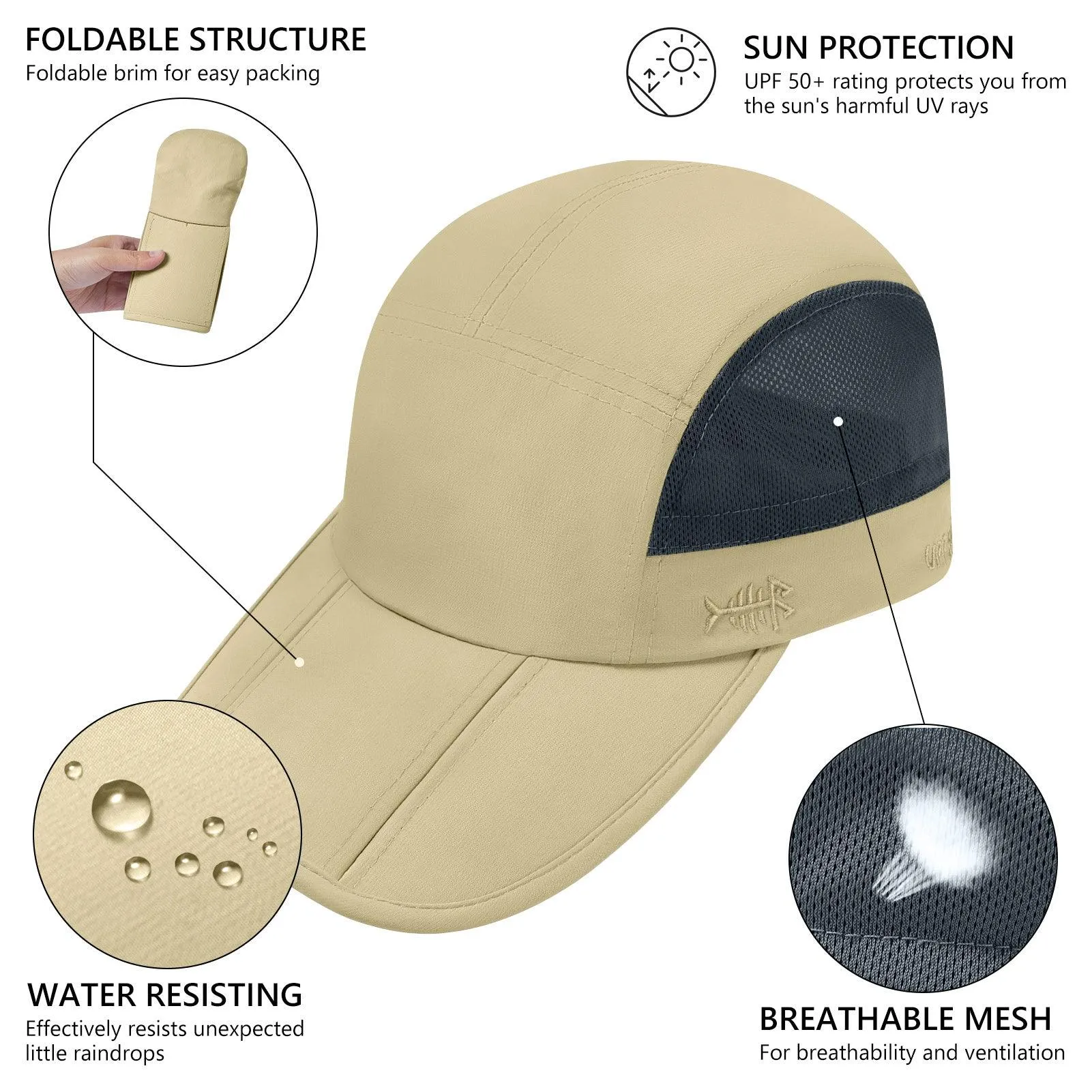 Unisex Folding Baseball Caps